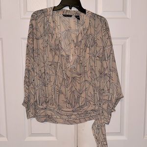 Blouse Tie on Side!! Super Cute! NEVER WORN NO TAGS